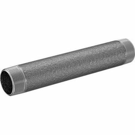 BSC PREFERRED Standard-Wall 304/304L Stainless Steel Pipe Nipple Threaded on Both Ends 1-1/2 NPT 10-1/2 Long 4830K453